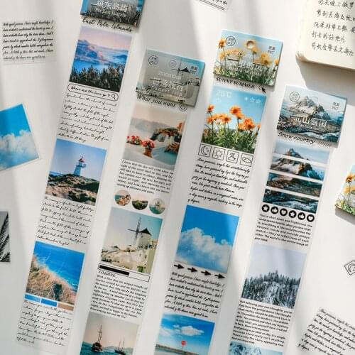 18PCS/LOT inspiration dimension series stationery sticker Creative decoration DIY shared outfit tape PET sticker