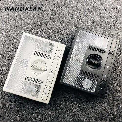 6Q0959613A Grey Black Dome Reading Light Lamp Switch For VW Polo 9N 2002-2010 Fox EU Altea Leon Toledo 6QD959613 Y20