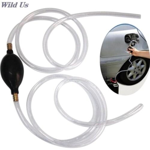 Car Fuel Gas Pump Petrol Diesel Liquid Manual Hand Pump Water Oil Transfer Pump PVC Syphon Fuel Saver 8mm Pipe Auto Accessories
