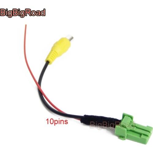 BigBigRoad For Suzuki Vitara Escudo Jimny 2015 2016 -2018 Car Adapter Connector Cable Rear View Camera Original Video Input RCA