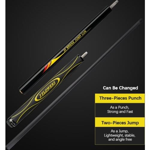 KONLLEN Carbon Fiber Technology Billiard Cue Punch&Jump Cue Carbon Fiber Pool Punch Cue Jump Cue Powerful Break Jump Cue