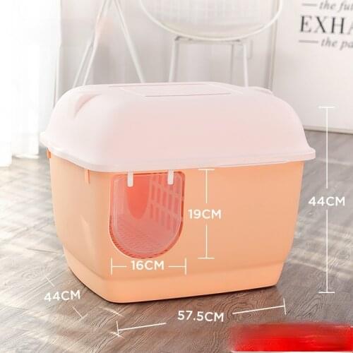 Large Training Cat Litter Box Cleaning Enclosure Furniture Closed Cat Litter Box House Large Arenero Gato Pet Products BD50CB
