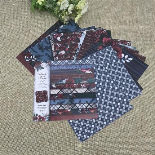 24 sheet 6"X6"the scent roses patterned paper Scrapbooking paper pack handmade craft paper craft Background pad