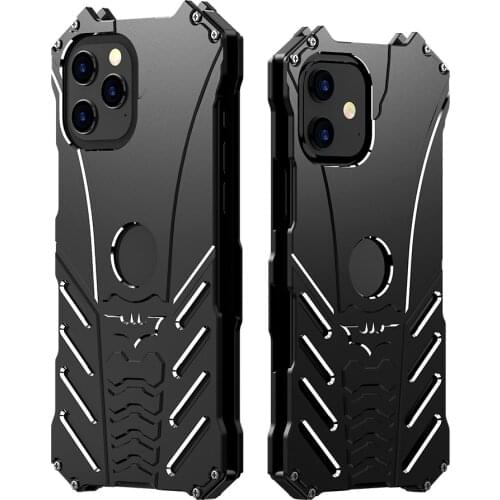 For Apple IPhone 12 Case Luxury Aluminum Metal Bumper Frame Armor Protective Shockproof Phone Cover iphone 12 pro max