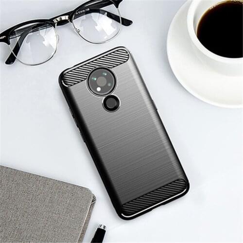 For Nokia 3.4 Case Rubber Silicone Shockproof Carbon Fiber Cover For Nokia 3.4 Nokia3.4 Phone Case For Nokia 3.4 Case 6.39 inch
