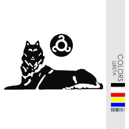 CK20920# Chechnya Wolf Vinyl Decal Car Stickers Waterproof Auto Decors on Bumper Rear Window Laptop