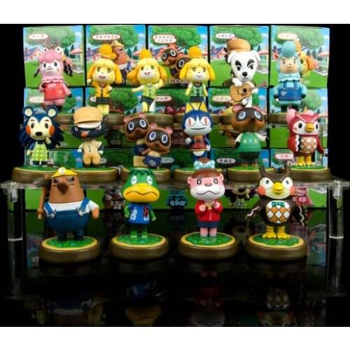 16kinds 6-8cm Animal Crossing action figure toy celeste Isabelle Kicks Tom Timmy Raymond Anime Toy Children Christmas Gifts toys