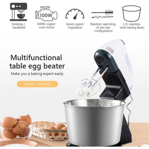7 Speed Electric Hand Blenders Egg Fruit Juicer Vegetable Cake Mixture Machine Food Grinder Mixer Home Kitchen Baby Cake Maker