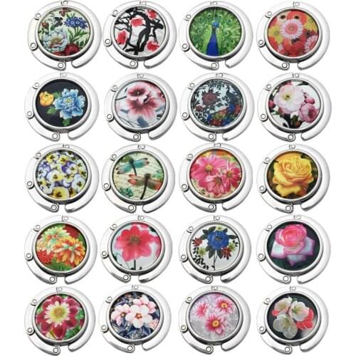 20 Styles Classical Fold Handbag Bag Purse Hook Hanger Holder Animal Plant Gifts