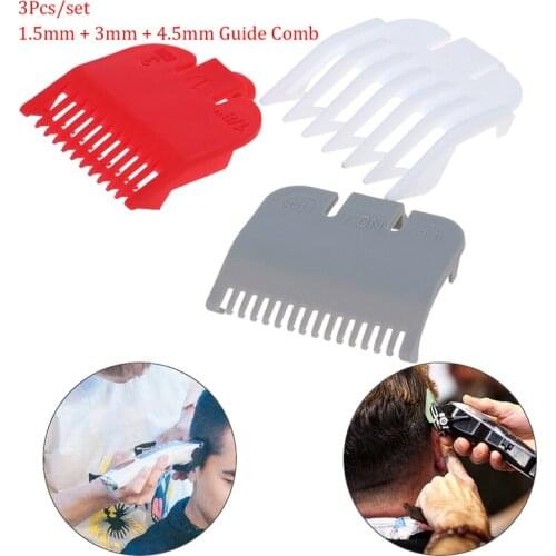 3Pcs/lot Durable Hair Clipper Limit Comb Cutting Guide Guide Combs Non-toxic Comfort Barber Replacement Hair Trimmer Tool