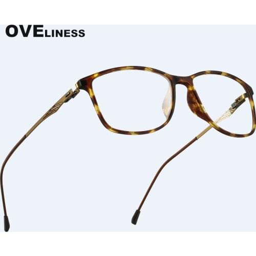 TR90 Alloy Glasses Frame women Men Myopia Eye Glass Prescription Eyeglasses 2020 Korean Retro Screwless Optical Eyewear Frames