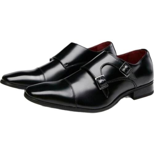 Men Shoes Top Quality Formal Casual Business Genuine Leather Three-Joint Size 39-44