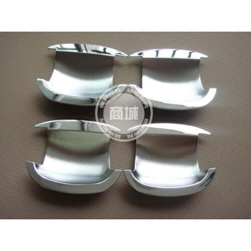 New Chrome Car Side Door Handle Cup Bowl Cover For Volkswagen Golf 6 MK6 Skoda SUPERB 2009 2010 2011 2012 Free Drop Shipping 4pc
