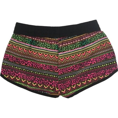 New Europe and American Womens Summer Shorts Europe Style Print Seaby Holiday Female Bermuda Shorts 03