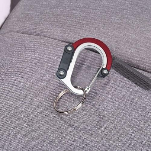Outdoor Camping Rotating Clip Buckle Gear Clip - Carabiner Rotating Hook Clip Multifunctional D-ring Backpack Carabiner
