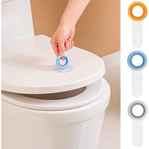 Toilet Seat Lifter Avoid Contact with Toilet Seat Handle Lifter Hygiene Clean Toilet Lid Lifter Avoid Contact with Adhesive