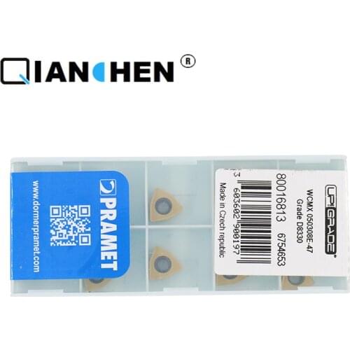 Authentic original PRAMET WCMX050308E-47 D8330 CNC Triangle U drill Insert Ten Pieces of a Box