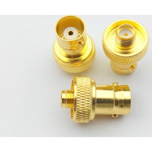 20pcs Gold plated SMA Female Jack to BNC Female plug RF Adapter connector