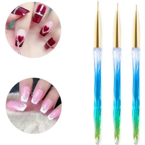 Nail Art Pen Flexible Brush Multiple Functions Plastic High Quality Ergonomics Pen Liner for Salon