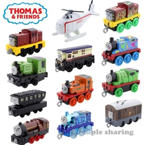 Thomas And Friends Alloy Train Hiro Captain Den 1/43 Metal Diecast Magnetic Locomotive Boys Toys Christmas Birthday Gift