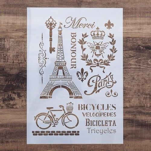 A4 A3 A2 Stencils for Wall Painting DIY Scrapbooking Photo album Paper Card Making Craft Decorative Embossing Template