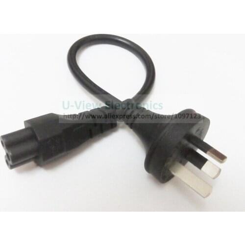 Travel IEC Power Cord,SAA Australia 3Pin Male to IEC C5 Female Clover Leaf Power Cable For Notebook/Free DHL Shipping/100PCS