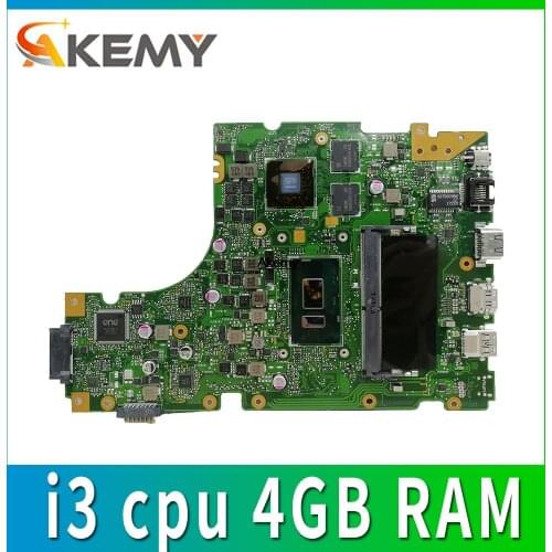 X442UR Laptop Motherboard for ASUS X442 X442U X442UR X442UQ X442UQK X442UQR Mainboard 100% Tested with i3 cpu 4GB RAM