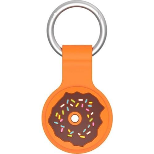 Tracker Protective Cover Portable Anti-fall Doughnut Pattern Smartphone Wireless Locator Protective Case for Apple AirTags