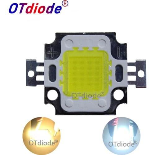 1PCS 20W 12V LED Chip Diode Cool Warm White 2000LM input 12V-15V 1500mA SMD LED Light Parts For 12V battery Car Light