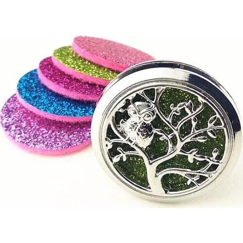 1pc Tree of Life, Sunflower,Cat pattern Car Air Diffuser Freshener car Essential Oil Diffuser perfume Aromatherapy Pendant