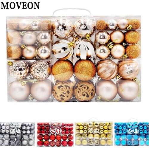 100pcs Christmas Ball Ornaments Christmas Tree Balls for Xmas Holiday Wedding Party Decoration Tree Ornaments