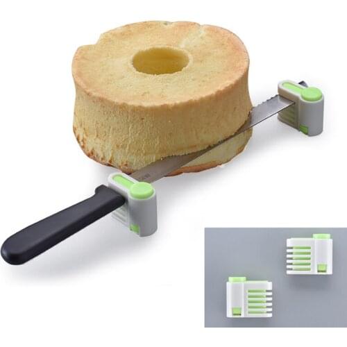 2PC/Lot 5 Layers DIY Cake Bread Cutter Leveler Slicer Cutting Fixator Kitchen Accessoires Tool