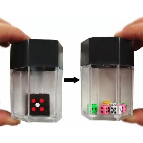 5PCS Funny Magician Magic toys Big Explode Explosion Dice Close Up Magic Trick Joke Prank Toy Children Kids Gift Trick Toys