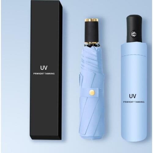 Automatic Umbrella Mens Folding Girls' Dual-Use Sun Umbrella Sun Protection UV Protection Sunshade Umbrella