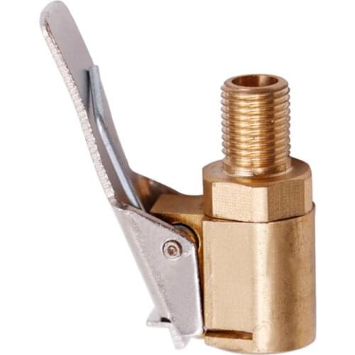 Car Accessories For Compressor Car Auto Brass 8mm Tyre Wheel Tire Air Chuck Inflator Pump Valve Clip Clamp Connector Adapter