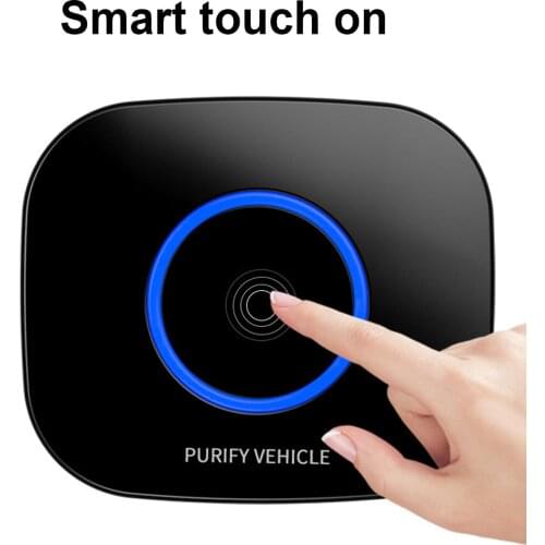 New KD-04 Cleaner Smarts Touch Screen Automatic Purification 5V USB Charging Car Air Purifier Aromas Diffuser for Vehicle