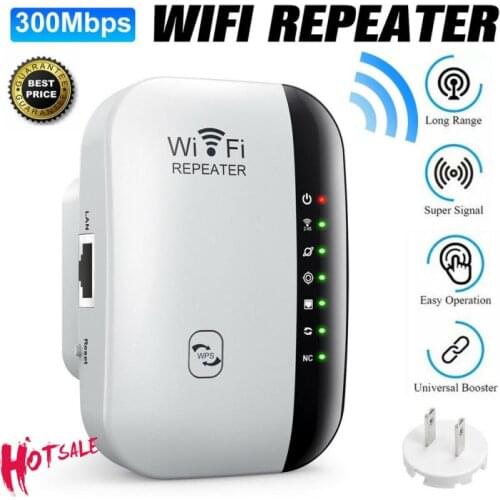 Wireless Wifi Repeater Wifi Range Extender Router Wi-Fi Signal Amplifier 300Mbps WiFi Booster 2.4G WiFi Access Point