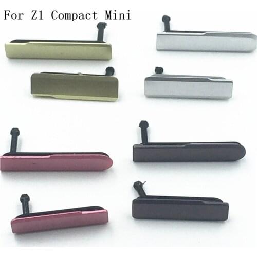 For Sony Xperia Z1 Compact Mini D5503 New Micro SD Port & SIM Card Port Slot+USB Charging Port Dust Plug Cover