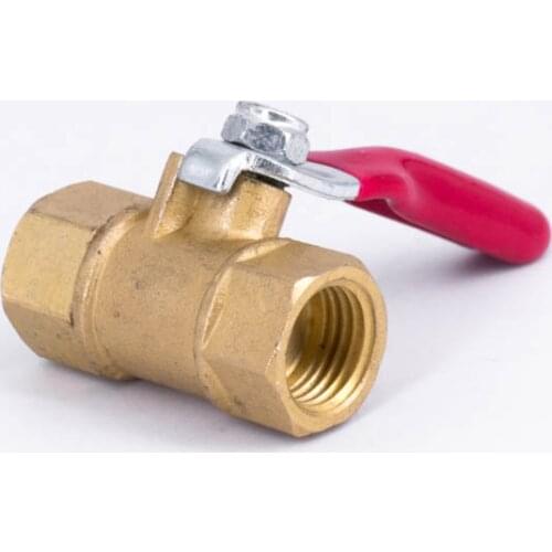 1/4" NPT Female Male Mini Brass Ball Valve Tap Water Gas Fuel Air For Air compressor Home Garden
