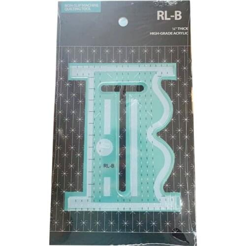 DIY quilting ruler Sewing waves and straightedge ruler Clear use to make forHigh Shank domestic sewing machine(1/4")