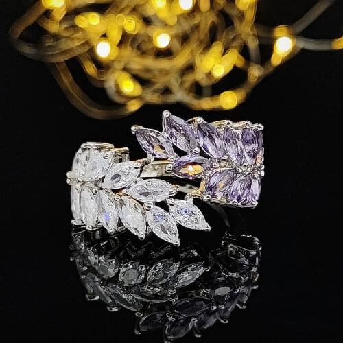 2021 New Trendy Carved Shape 925 Sterling Silver Engagement Ring For Women Lady Anniversary Gift Jewelry Wholesale R5910