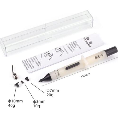 IC SMD Pick up Vacuum Sucking Pen Remover Tool w/ Suction Headers IC SMD Vacuum Sucking Pen Remover Tool