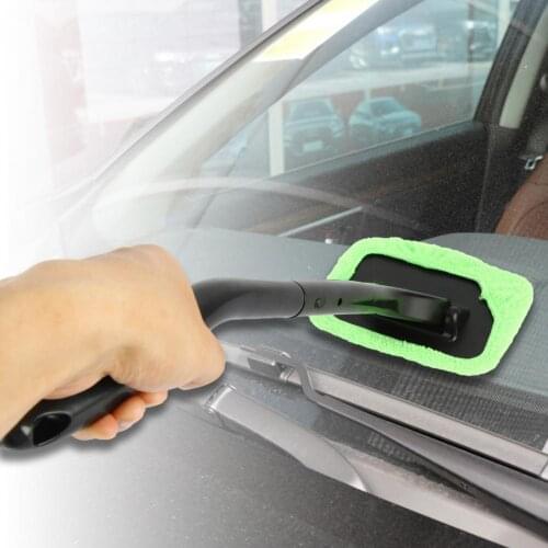 1 Set Windshield Brush Soft Wear-resistant ABS Long Handle Car Window Brush for Windshield