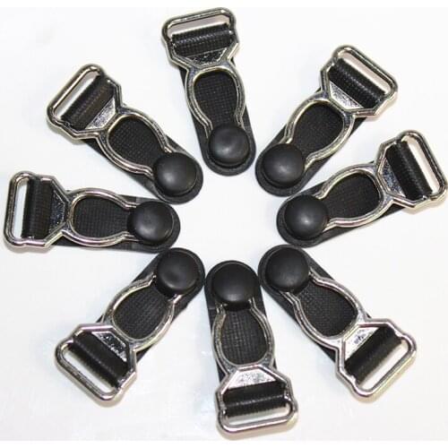 Hosiery Stocking Grips Suspender Clips Plastic Black Corset Leg Garter Belt Clip Hooks Suspender Ends