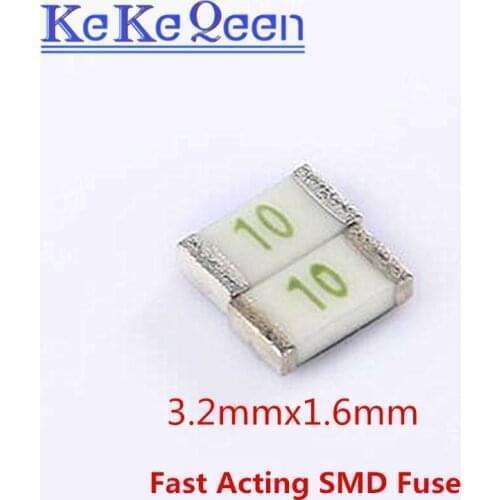 20pcs/lot Fuse 1206 10A 24V Fast Acting SMD Fuses 3.2*1.6mm