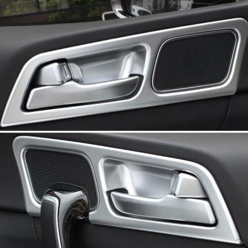 4 Pcs LHD Inside Door Handle Frame Trim Cover For Kia Sportage QL 2016 2017