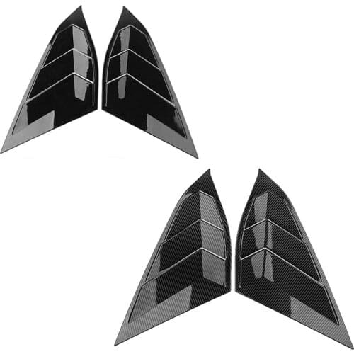 Car Rear Side Window Louvers Cover Blinds Scoop Air Vent Cover Trim for Honda Accord 2018 2019 2020