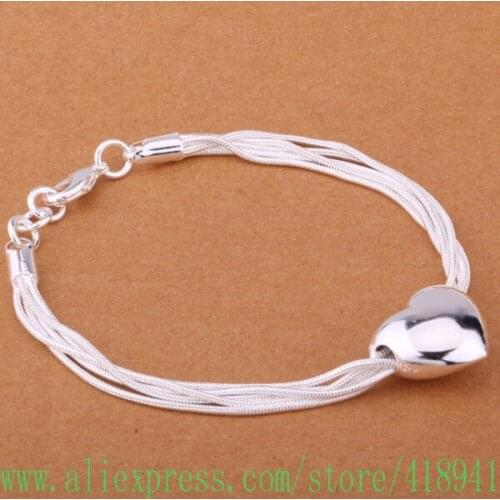 Free shipping silver plated bracelet, silver plated fashion jewelry 5 /ajrajaya bwcaknja H356