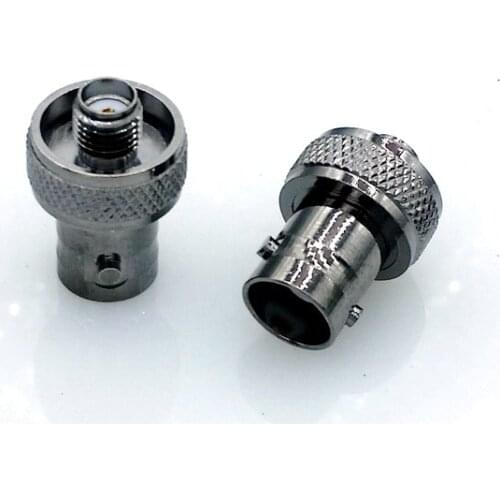 Black BNC to sma connector adapter SMA to BNC,SMA-F to BNC-F antenna adapter for baofeng radio UV-5R UV-5RA UV-5RB UV-5RC UV-5RD