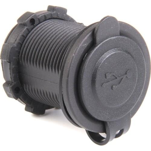 12V-24V USB Dual Power Socket Panel Car Mount Motorcycle 2 Port Outlet